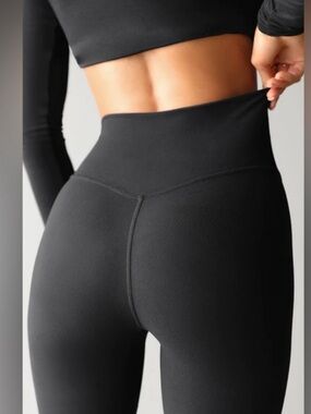 $108 JOAH BROWN SECOND SKIN LEGGINGS XS SUEDED ONYX LULULEMON ALO YOGA ADANOLA
